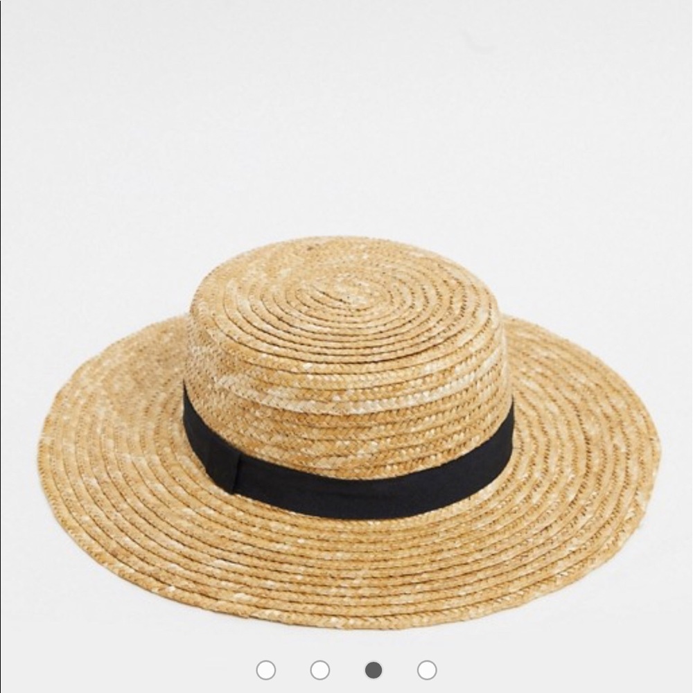 ASOS Straw boater hat